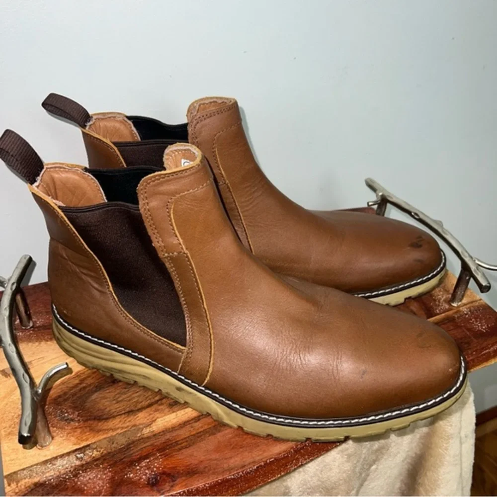 Proxon Premium Workwear Brown Leather Work Boots Oil Resistant Steel Toe Mens 11
